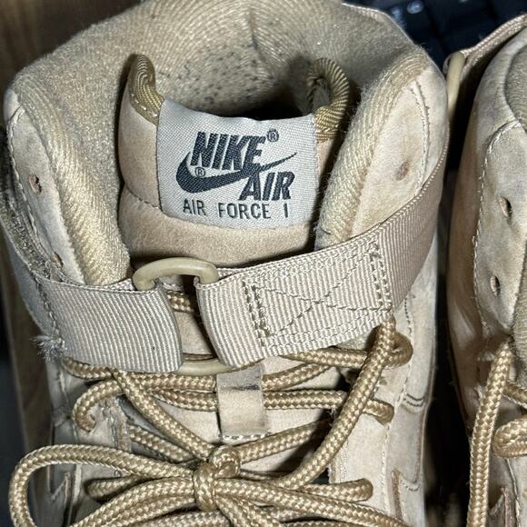 Nike Air Force One AF1 High Premium Womens Athletic Shoes Size 12 US 654440-200 - Picture 2 of 8